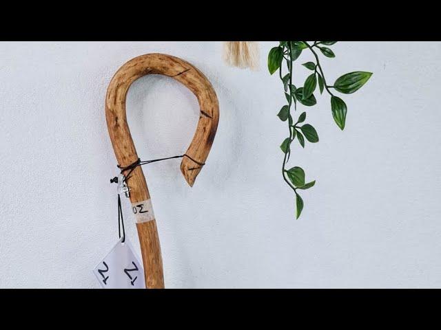 Χειροποίητο Κρητικό Μπαστούνι - κατσούνα από Πρίνο (πουρνάρι) και ύψος 1,23 μ | Κωδ 221221-Ζ1