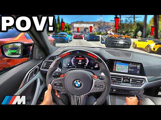 20 Minutes of Chasing Supercar Drivers In A Straight Piped BMW M4 G82 [LOUD EXHAUST POV]