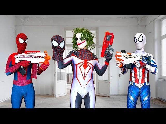 TEAM SPIDER-MAN vs BAD GUY TEAM || Who Is THE REAL ORANGE SUPERHERO ...?? ( Funny , Action... )