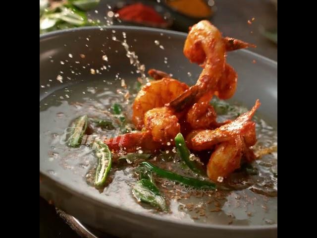 Spicy South Indian Prawn Fry | Eral Varuval Recipe |  Anjali Cold Pressed Sesame Oil