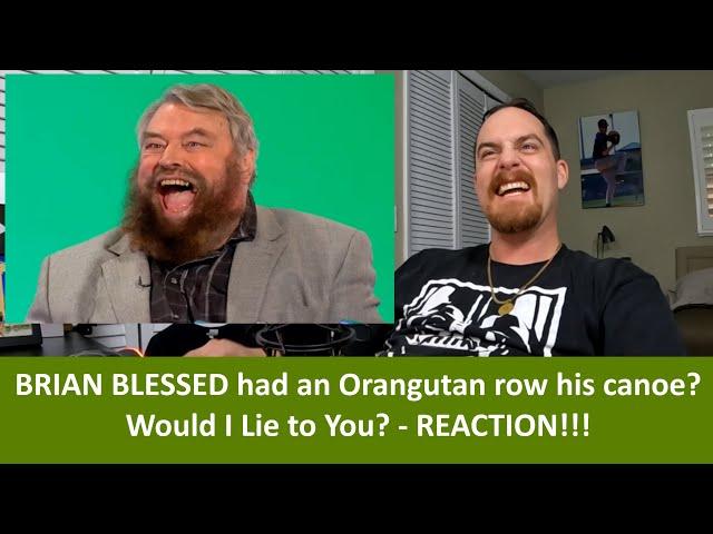 American Reacts BRIAN BLESSED on Would I Lie To You? REACTION