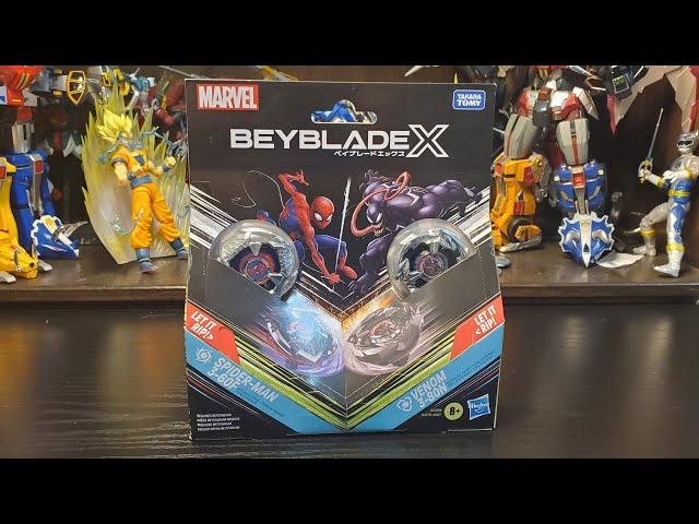 Beyblade X Marvel Spider-Man 3-60F & Venom 3-80N Opening & Review + Battles! #beybladex #marvel