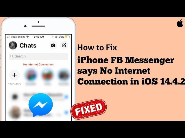 iPhone Facebook Messenger says No Internet Connection in iOS 14.4.2 [Fixed]