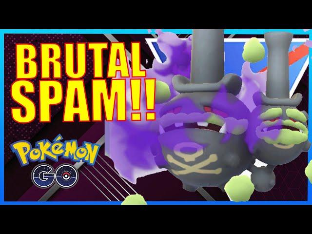 *NEW* SHADOW GALARIAN WEEZING IS RIDICILOUSLY SPAMMY!! | POKÉMON GO BATTLE LEAGUE