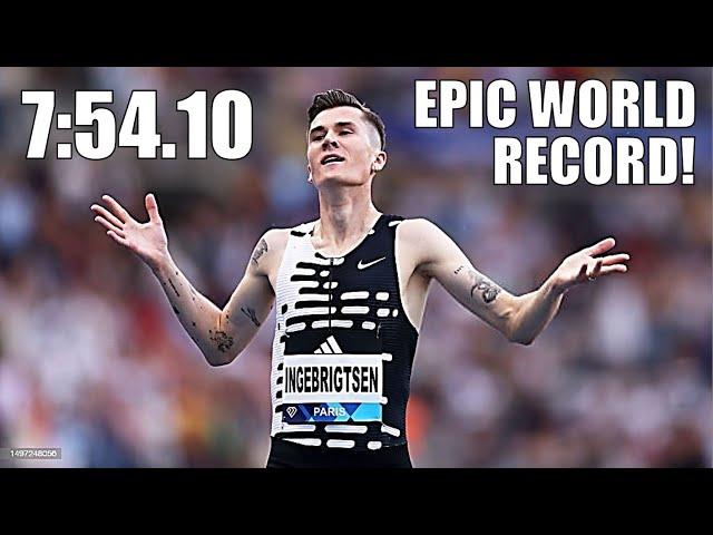 Jakob Ingebrigtsen SMASHES The Unbreakable World Record!! || 2023 Diamond League Paris - 2 Mile Run