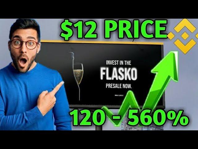 Flasko crypto price skyrocket more than xrp and binance coin. flasko coin presale price prediction