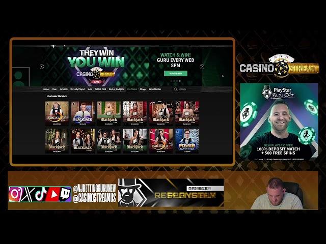 CHASING $100K HIGH STAKES GAMBLING WITH HOST NJ BETTING GURU POWERED BY PLAYSTAR