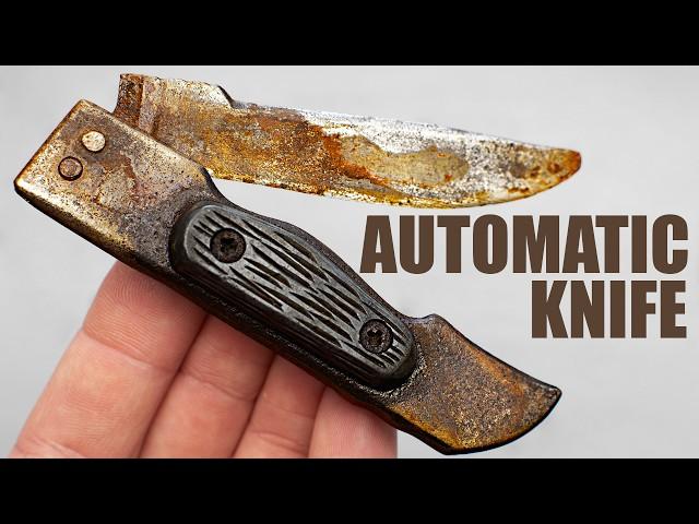 Old Rusty Automatic Knife Restoration