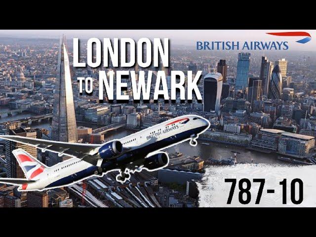 British Airways 787-10 | London to Newark | Transatlantic Flight in Economy