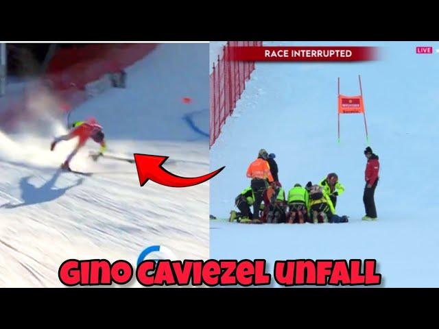 Gino Cavieze crash at Super G Alpine Skiing World Cup | Gino Cavieze unfall stürzt schlimm in Bormio