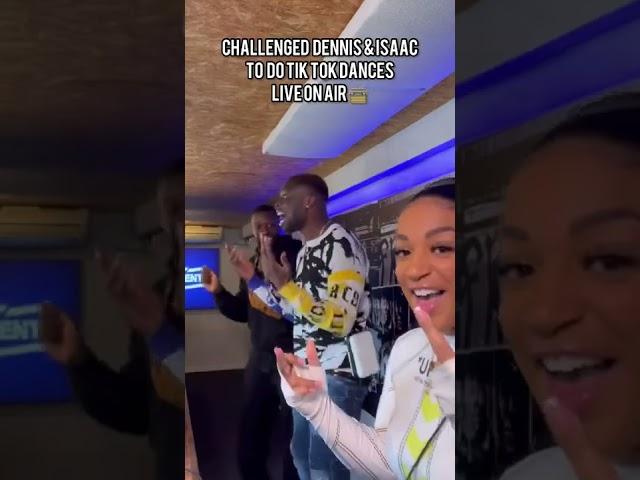 Jourds challenges Dennis and Isaac MIK to a dance challenge LIVE on Radio