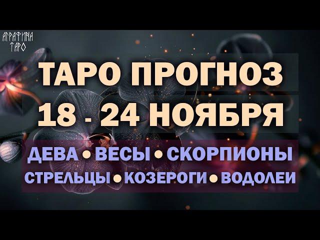 Таро прогноз c 18 по 24 ноября 2024 Девы Весы Скорпионы Стрельцы Козероги Водолеи