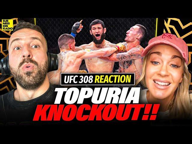 UFC 308 POST W/ LAURA SANKO: Ilia Topuria KOs Max Holloway, Khamzat "TOO DEVASTATING" for DDP!