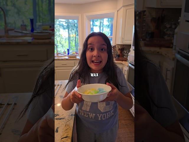 Freeze your bottle wax candy #shorts #funny