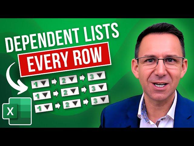 Excel Secrets Revealed: Mastering Dynamic Multi-Dependent Dropdowns on Every Row