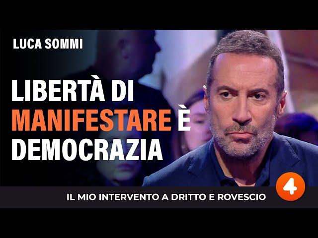 Libertá di manifestare è democrazia