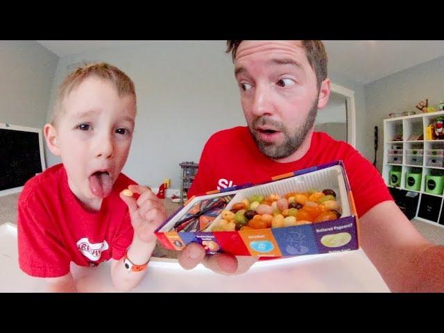 FATHER SON PLAY BEAN BOOZLED! / Jelly Bean Taste Test!