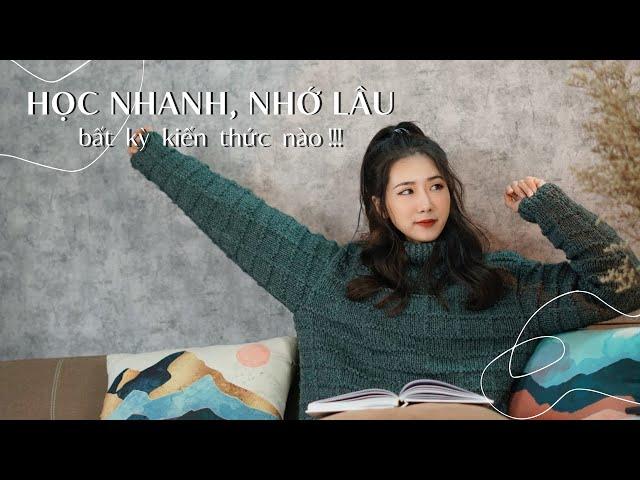 Phương pháp học nhanh, nhớ lâu ai cũng nên thử | From Sue