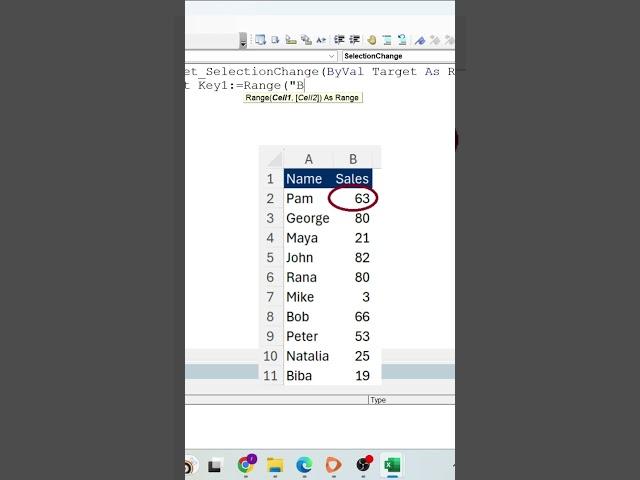 How to Automatically Sort data in Excel  #excel  #excelsorting #sort #datasorting #vba #excelvba