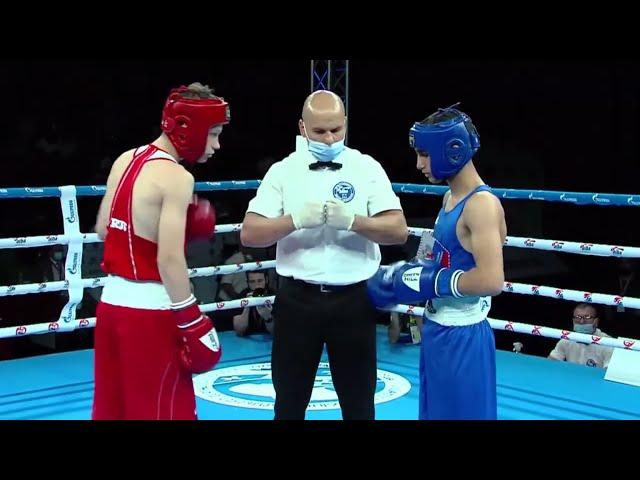 Finals (54kg) PRIMA BOGDAN (RUS) vs GASIMZADA MAHAMMADALI (AZE)  | EUBC Junior Tbilisi 2021