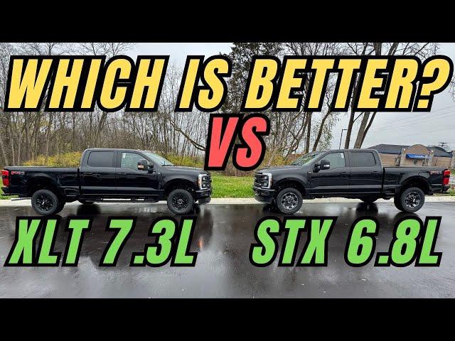 2024 Ford F-350 STX vs XLT | 6.8L vs 7.3l Godzilla | Interior & Exterior comparison and overview