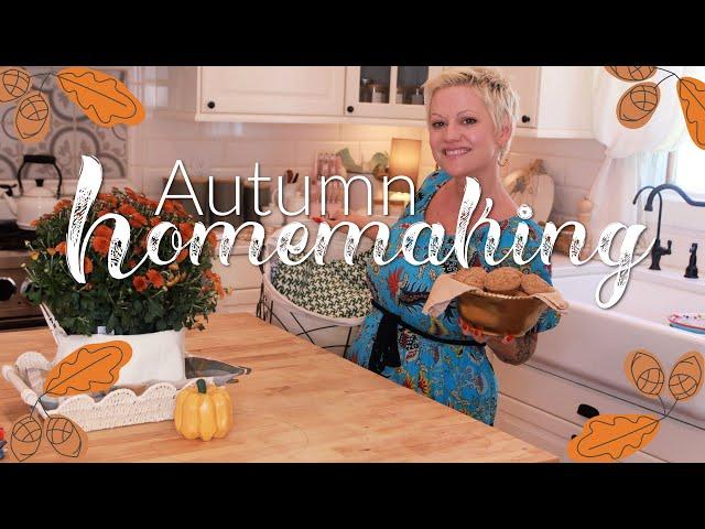 Autumn HOMEMAKING |Tidying up, Laundry & Baking Apple Spiced Muffins:)