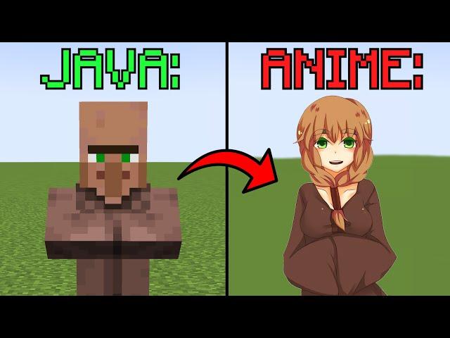 Minecraft Turn Into AI Anime Art be like: