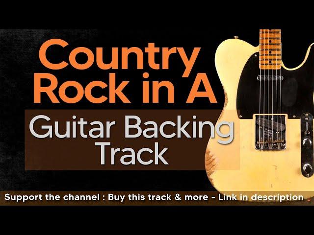 Country Rock Guitar Backing Track Jam in A