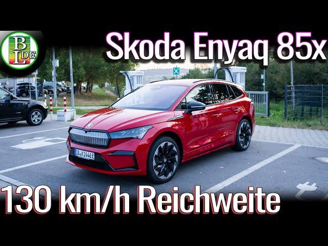 Skoda Enyaq 85x Allrad (Neuer Motor) - 130 km/h Reichweite 100-7%