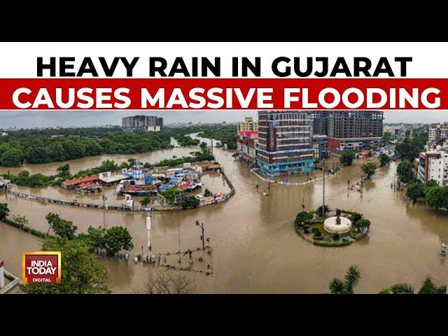 Gujarat Sees Massive Flooding After Heavy Rain, 15 Dead, 20,000 Evacuated | India Today News