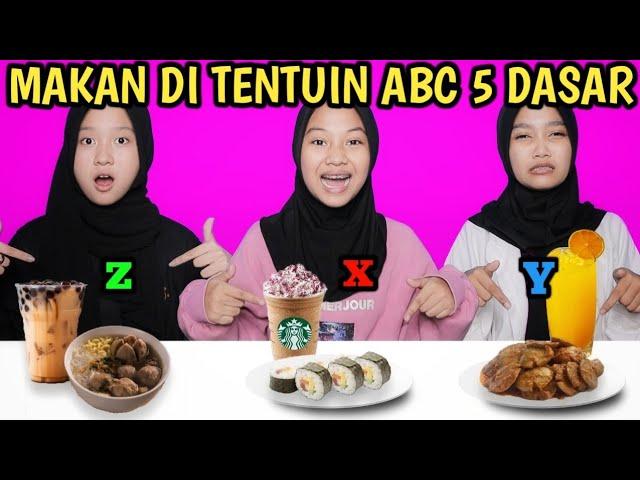 TANTANGAN MAKANAN SESUAI ABC 5 DASAR DAPET ENAK HOKI