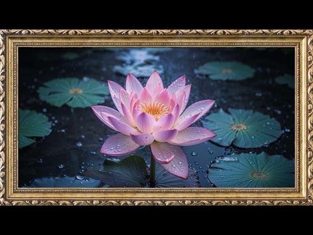 Lotus Flower | TV Art Screensaver | 8 Hours Framed Painting | TV Wallpaper | 4K