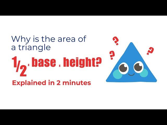 Why Is the Triangle Area Formula 1/2*bh?