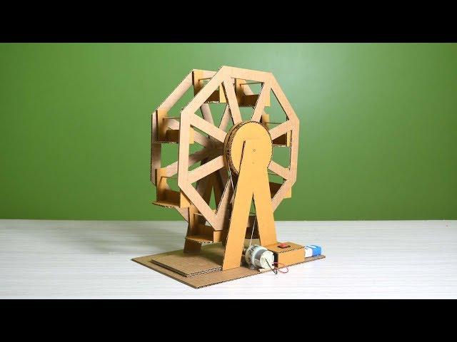 How to make a cardboard Ferris wheel powered by DC battery