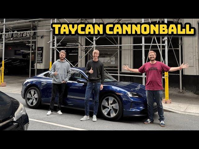 Under 40 Hours! Porsche Taycan Cannonball Run - Pushing For The NY To LA Electric Record