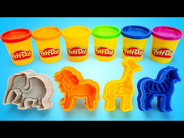 Learning and Creating with Play Doh | Colorful Fun with Animals for Kids 