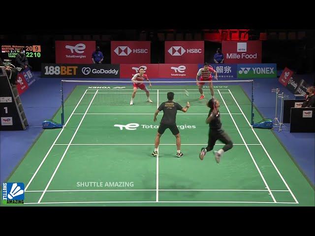 Ahsan Paired with Marthin in 3 game Thrilling | Mohammad Ahsan / Daniel Marthin vs Lu / Yang