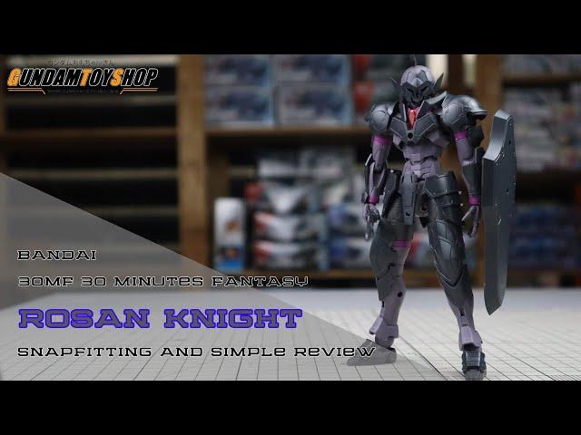Bandai 30MF 30 Minutes Fantasy Rosan Knight Sample Build Snapfit and Simple Review