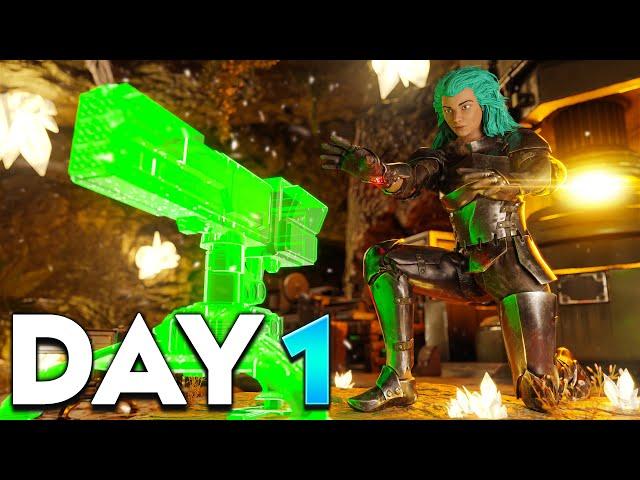 Claiming Scorched Earth's BEST Base Location on Day 1! - ARK PvP