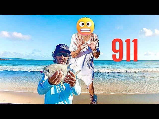 { ASSAULTED } By CONDO KAREN! While Surf Fishing. I Was Fishing on a "Private" Beach.