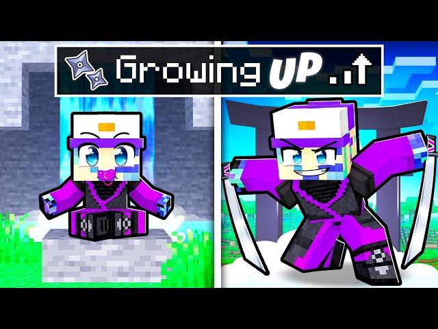 Growing UP as a NINJA in Minecraft!