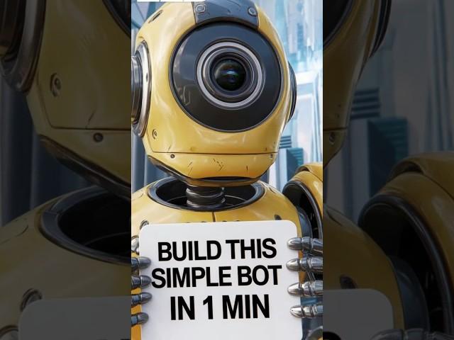 Python + AI: Build This Simple Bot in 1 Min