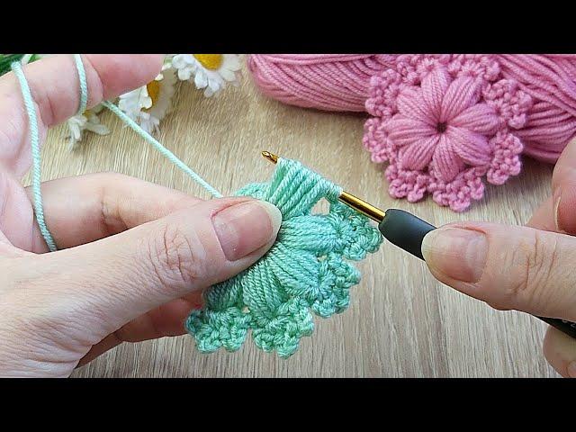 Crochet easy knitting motif makingCrochet knitting patterns