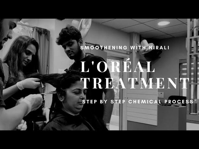 L'Oréal Hair Smoothening / Straightening  | Step by Step #smoothening #straightening #loreal