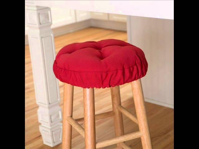 Deauville 13 x 13 Backless Bar Stool Seat Cushion ; round seat cushions, custom seat cushions