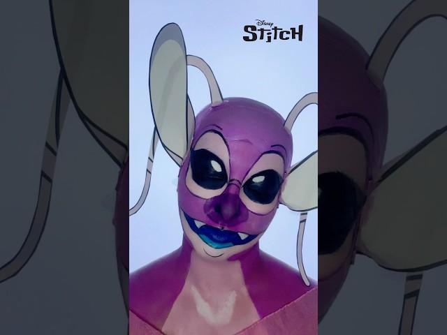 ANGEL STITCH 🩷 #angel #stitch #liloandstitch #disneymakeup #foryou #disney #makeup #foryou #acting