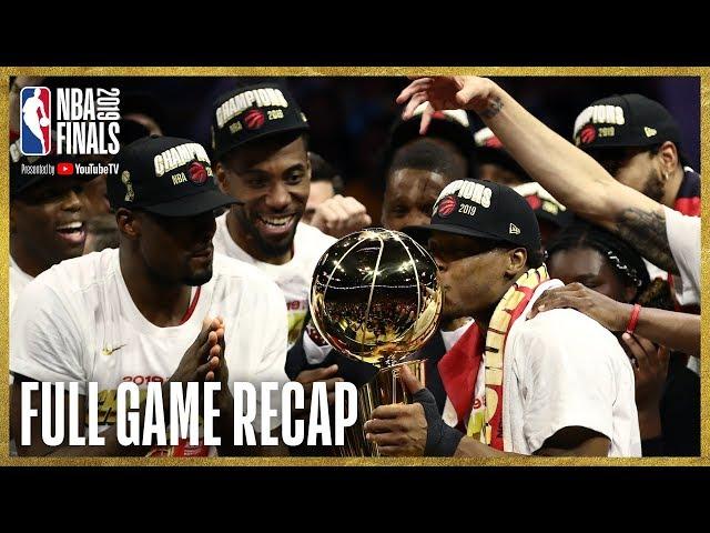 RAPTORS vs WARRIORS | Toronto Wins First NBA Championship! | NBA Finals Game 6