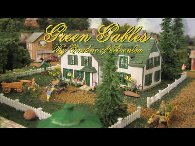 Green Gables by Emiline of Avonlea (N Scale Diorama  - Miniature House)