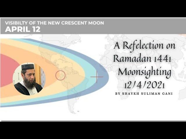 Refelection 12th April 2021 Ramadan Moonsighting Shaykh Suliman Gani