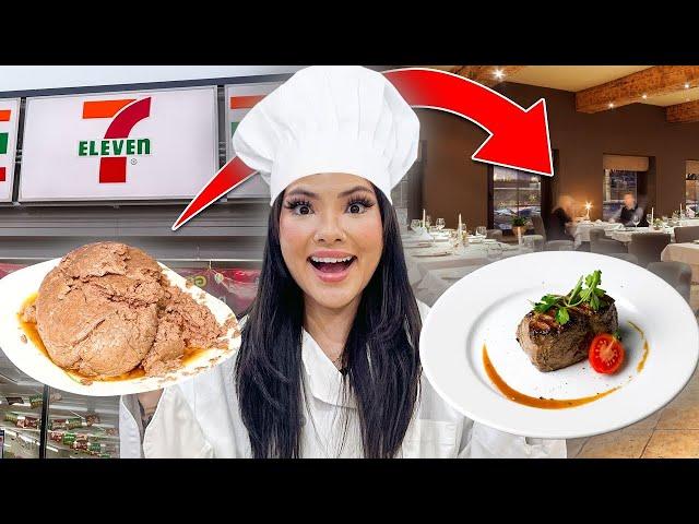 TURNING CHEAP FOOD INTO GOURMET (BUDGET CHALLENGE) | FROM FAST FOOD INTO FANCY MEAL BY SWEEDEE